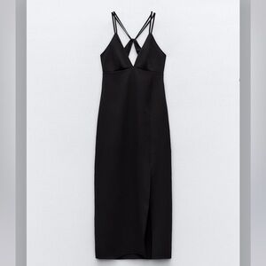 ZARA CREPE MIDI DRESS💟